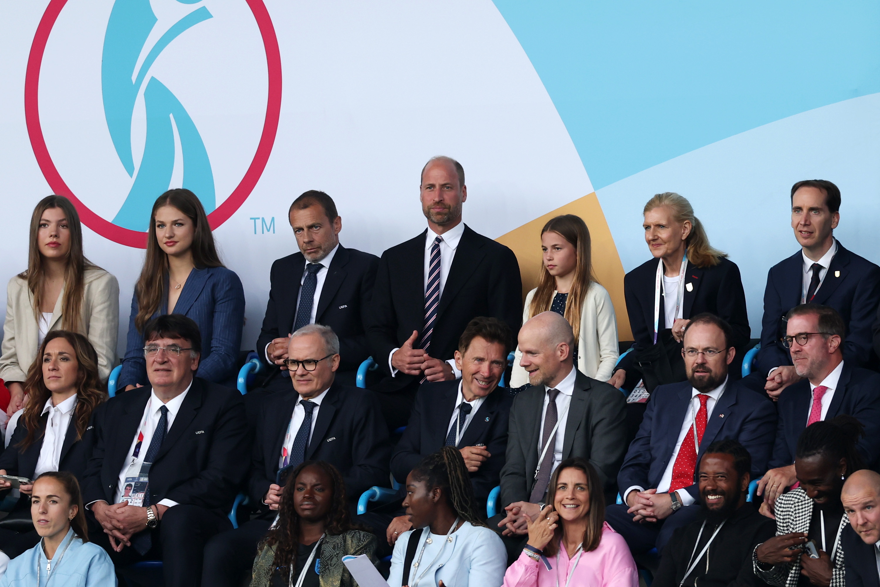 Prince William and Princess Charlotte join Princess Sofia of Spain; President of UEFA, Aleksander Ceferin, and other dignitaries at the UEFA Women's EURO Final match held in Switzerland on July 27, 2025 | Source: Getty Images