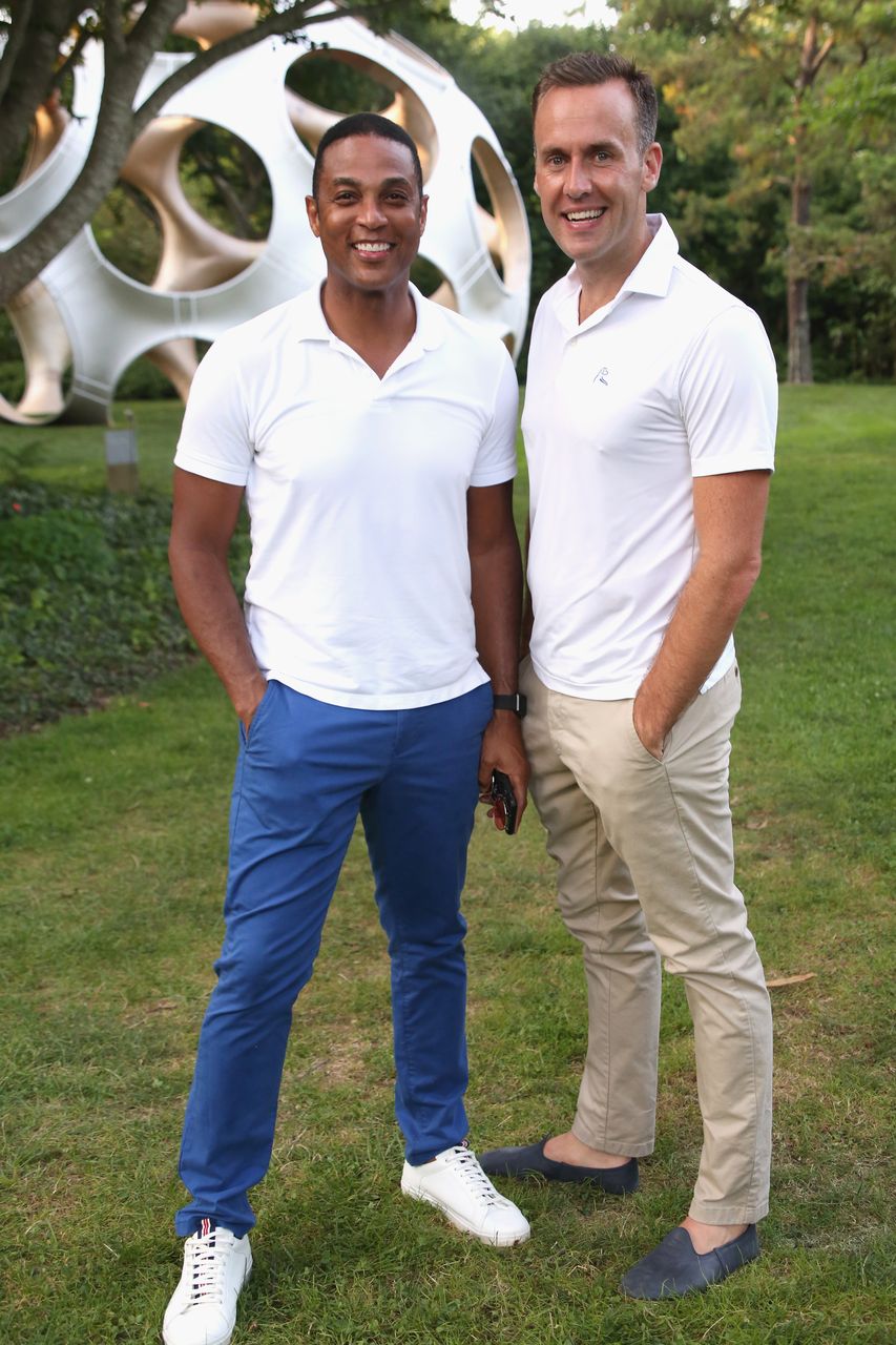 Don Lemon and Tim Malone pose at the LongHouse Reserve Summer benefit on July 20, 2019 in East Hampton, New York. | Source: Getty Images