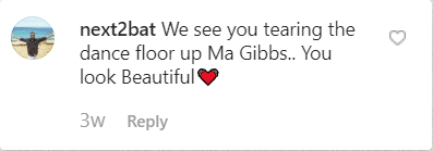 Source: Instagram l Marla Gibbs l A fan comments on Marla Gibbs' post