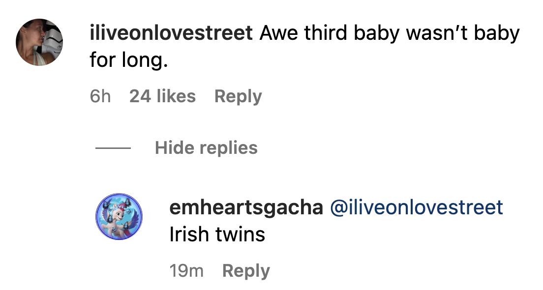 A comment by @iliveonlovestreet on one of John Legend's Instagram posts. | Souce: Instagram/johnlegend