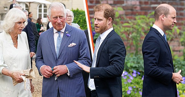 Duchess Camilla Parker Bowles and Princes Charles, Harry, and William | Getty Images