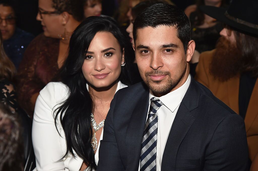 Demi Lovato and Wilmer Valderrama at the 58th GRAMMY Awards in 2016 in Los Angeles | Source: Getty Images