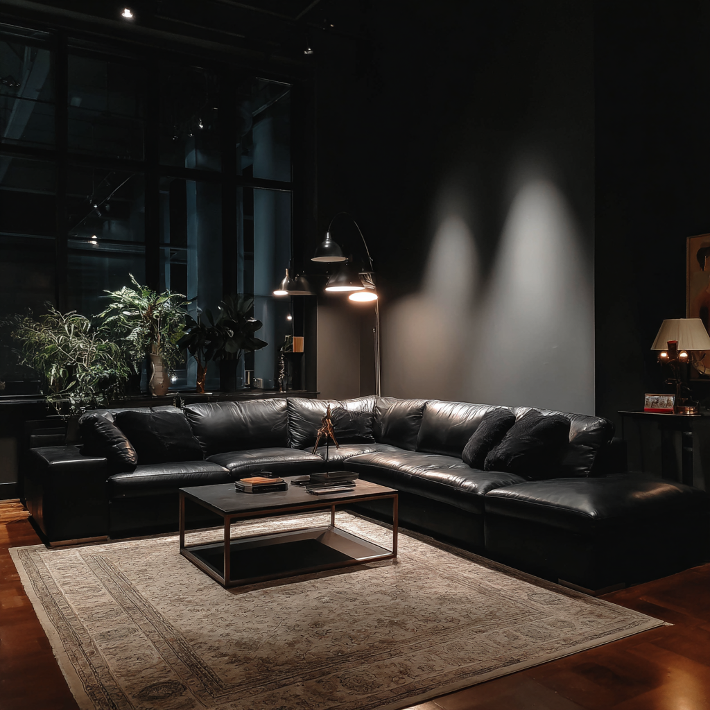 The interior of a living room | Source: Midjourney