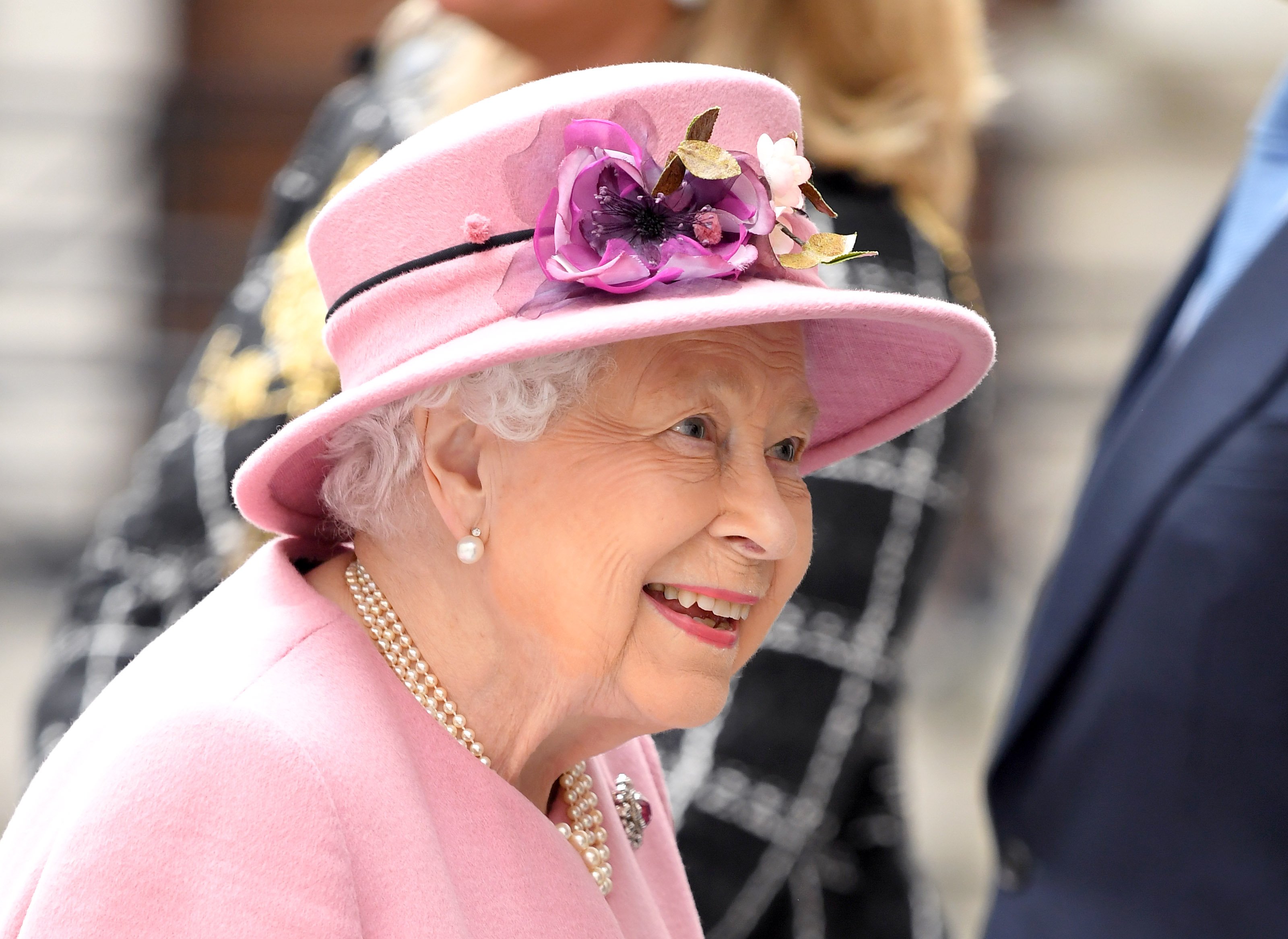  Queen Elizabeth II visiting Leicester Cathedral in central England on March 8, 2012. | Source: Getty Image