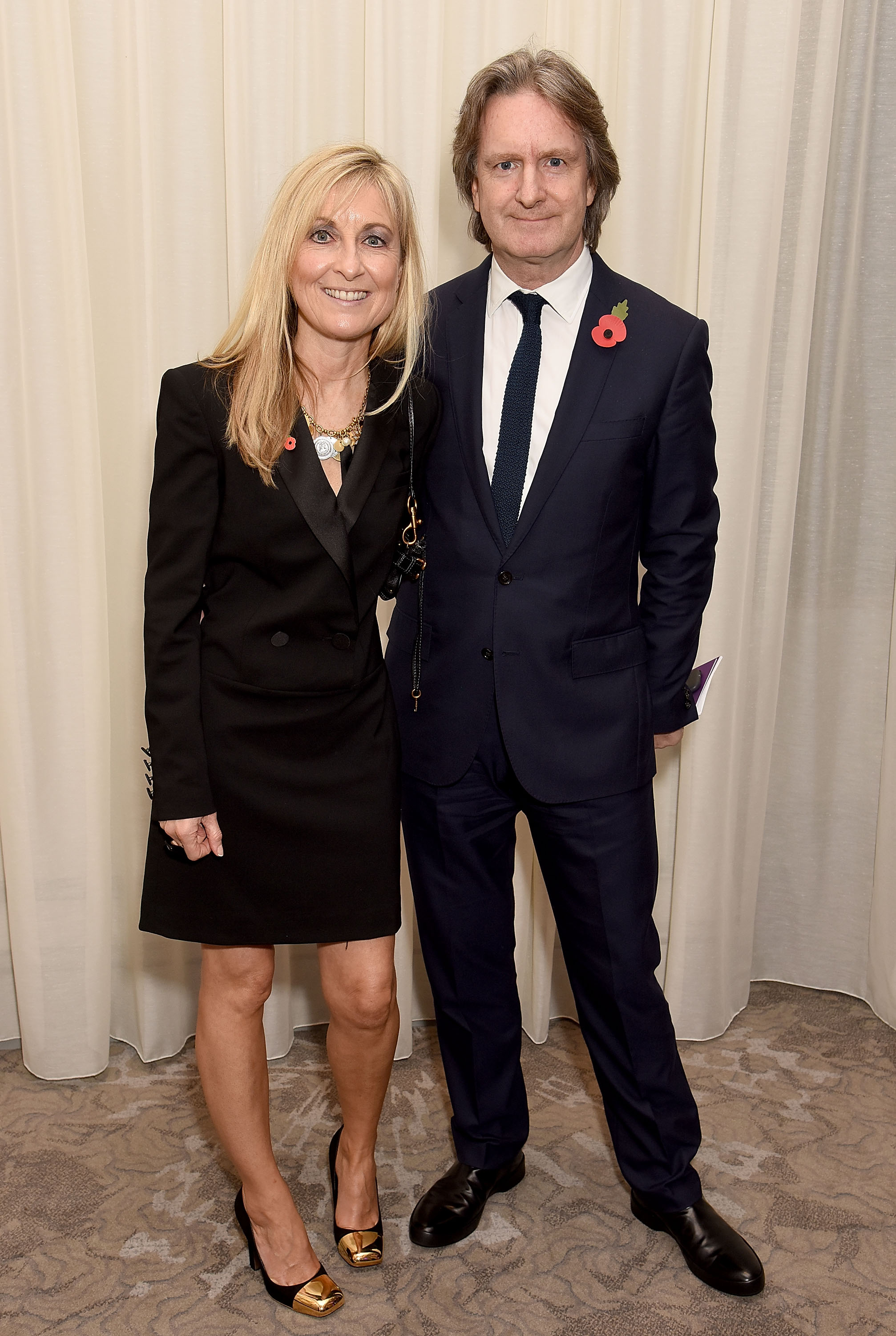 Fiona Phillips attended the Daily Mirror Pride of Britain Awards with her husband, Martin Frizell, in London, England, on October 31, 2016, photographed together at a high-profile charity event during a period when Phillips had stepped back from daily television but remained a recognisable and respected public figure.