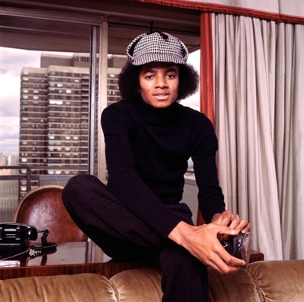 Michael Jackson posing in New York in 1977 Photo: Getty Images