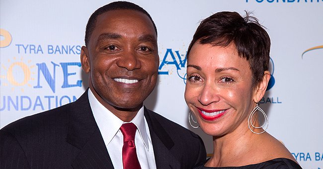 Isiah Thomas and wife Lynn Kendall at the Tyra Banks' Flawsome Ball on May 6, 2014. | Photo: Getty Images