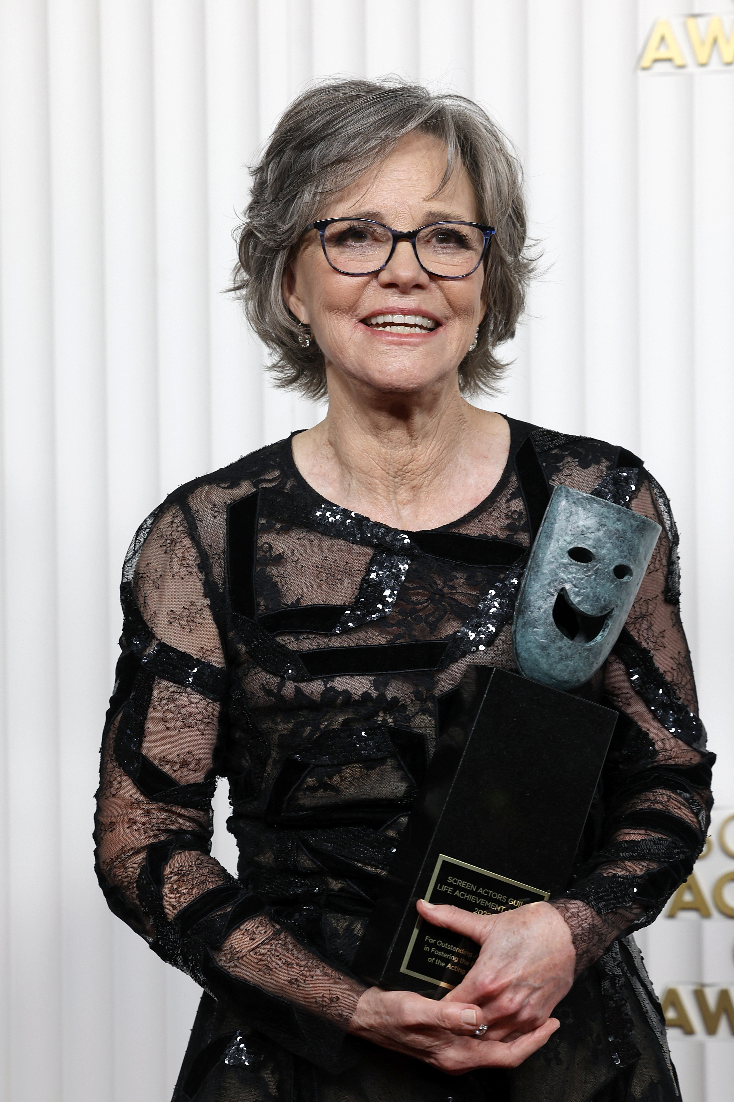 Sally Field in the press room during the 29th Annual Screen Actors Guild Awards on February 26, 2023, in Los Angeles, California | Source: Getty Images