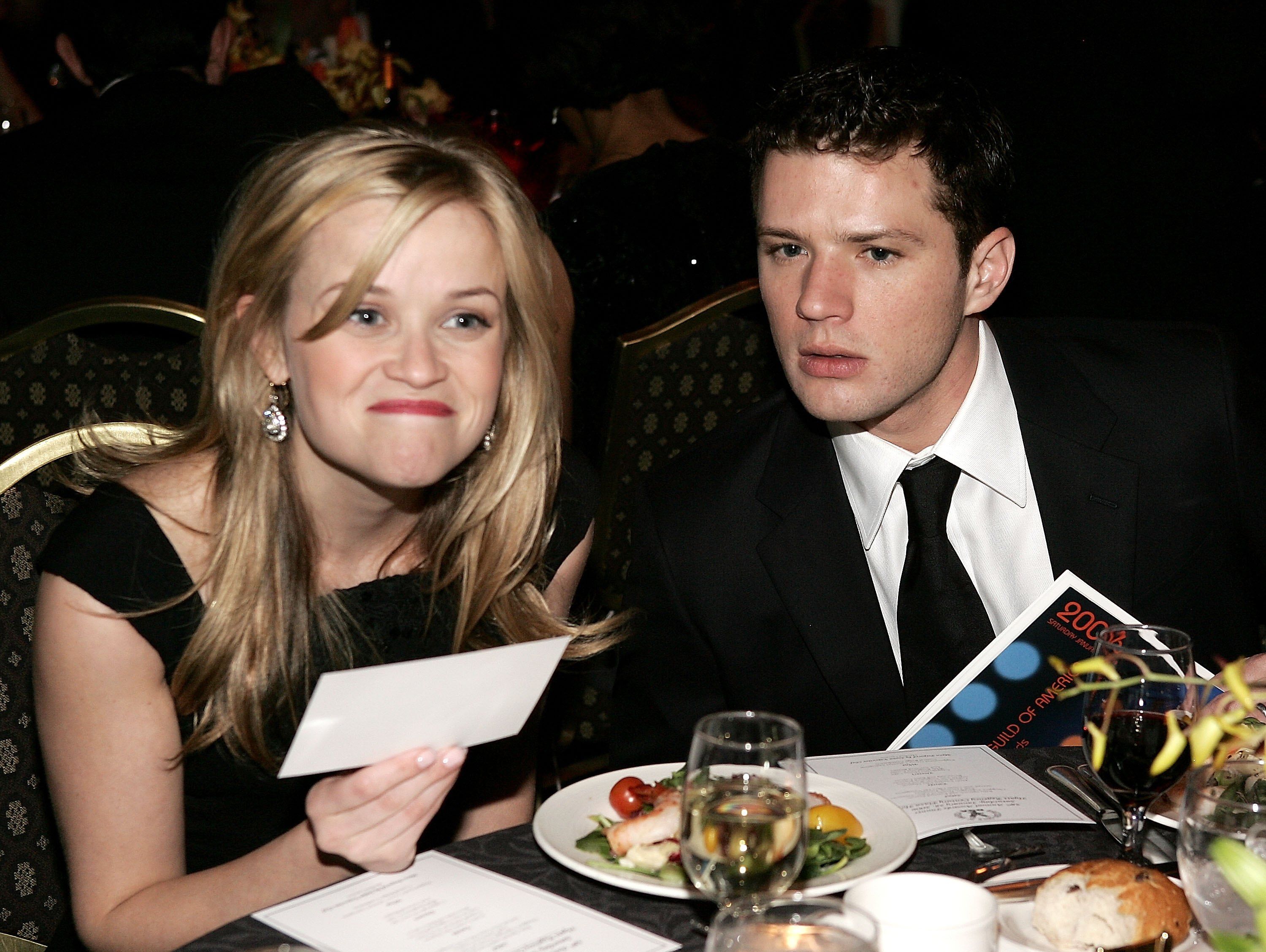 Reese Witherspoon and Ryan Phillippe talk during the 58th Annual Directors Guild Of America Awards. | Source: Getty Images