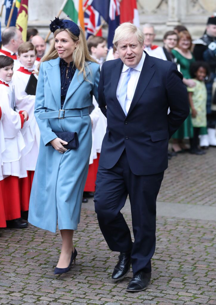 Carrie Symonds and UK Prime Minister Boris Johnson at the Commonwealth Day Service at Westminster Abbey on March 09, 2020, in London, England | Photo: Getty Images