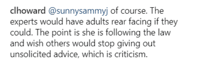 Fan comment on Jill Duggar Dillard's Instagram post. | Source: Instagram/jillmdillard