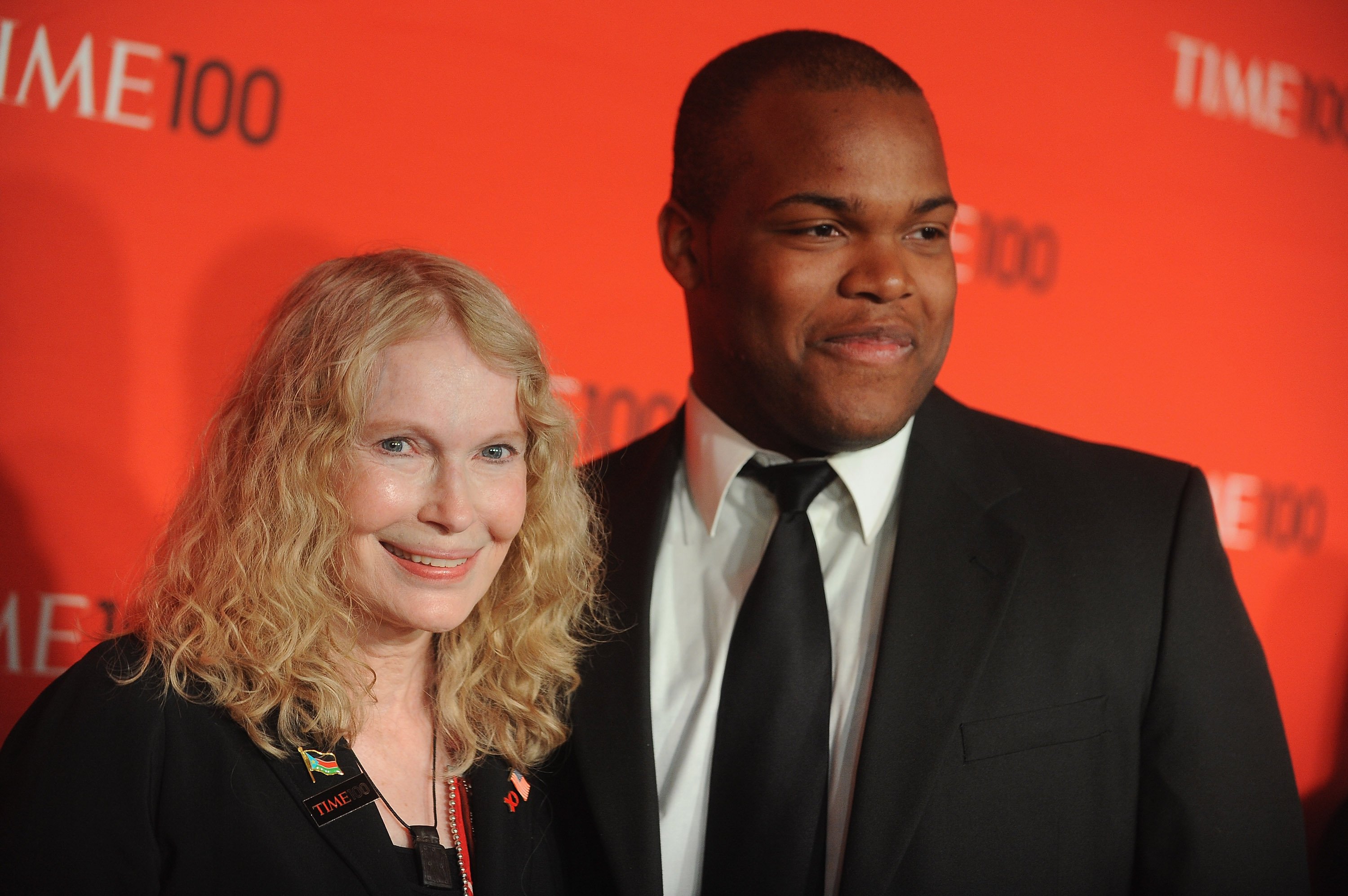 Mia Farrow and Isaiah Farrow attend the TIME 100 Gala in 2012, in New York City. | Source: Getty Images