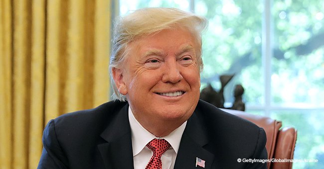 Donald Trump Hugs the American Flag at the 2019 CPAC