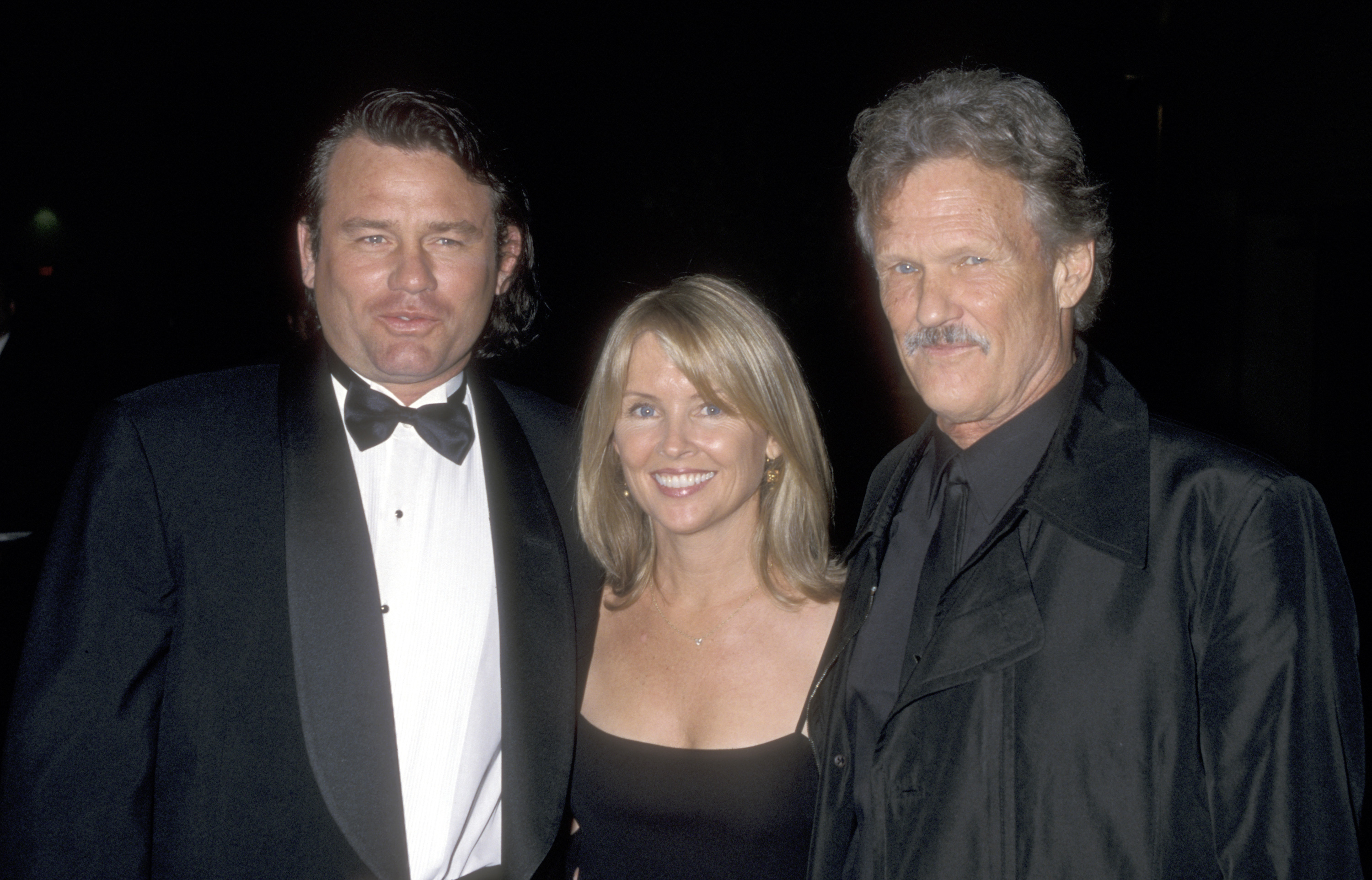 Kris Kristofferson, his daughter Tracy Kristofferson, and Tracy's husband Richard Tyson attend the Ninth Annual Diversity Awards on November 17, 2001, at Hollywood and Highland's Ballroom in Hollywood, California. | Source: Getty Images