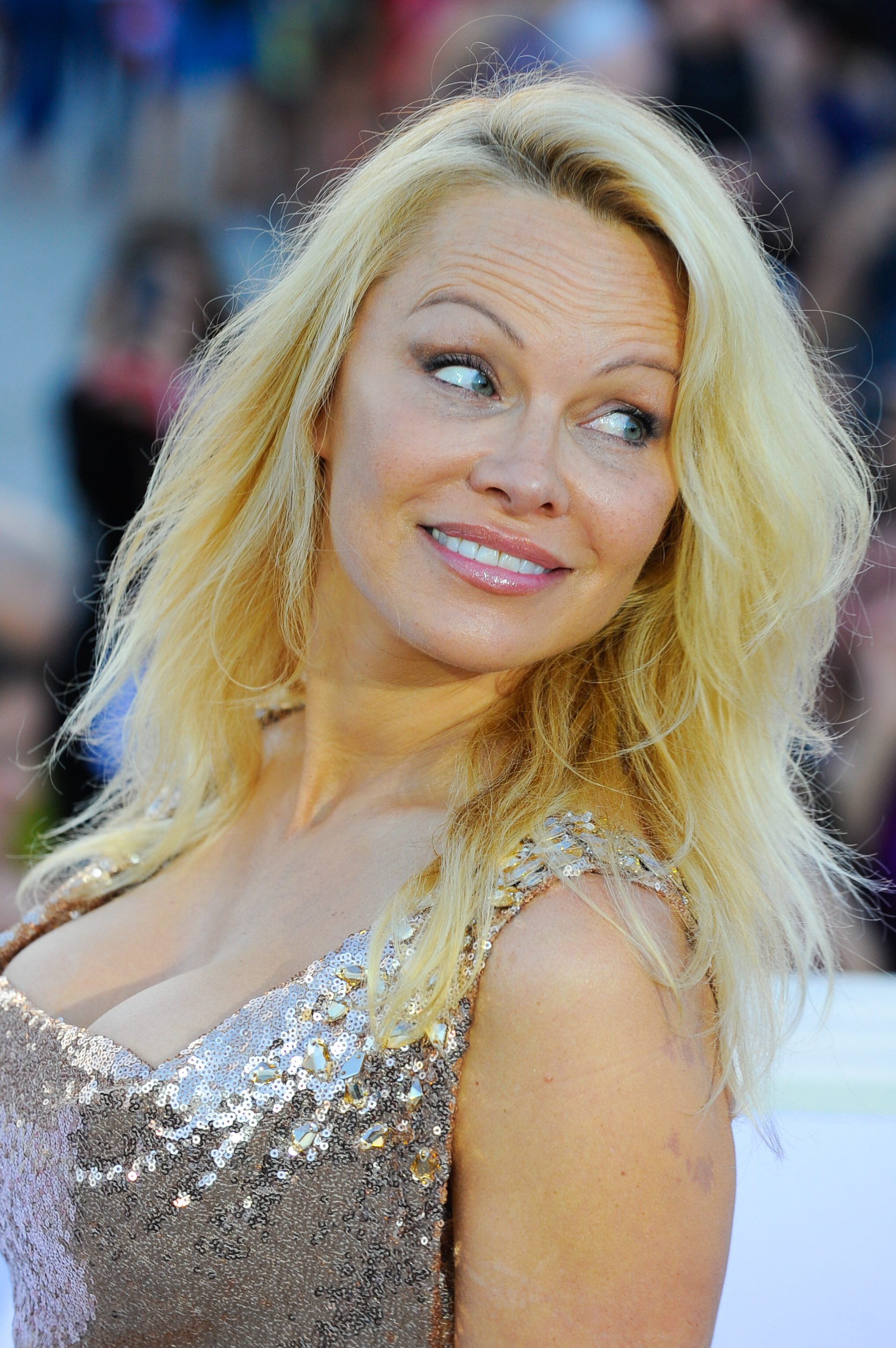 Pamela Anderson attends Paramount Pictures' World Premiere of "Baywatch" in Miami Beach, Florida, on May 13, 2017. | Source: Getty Images