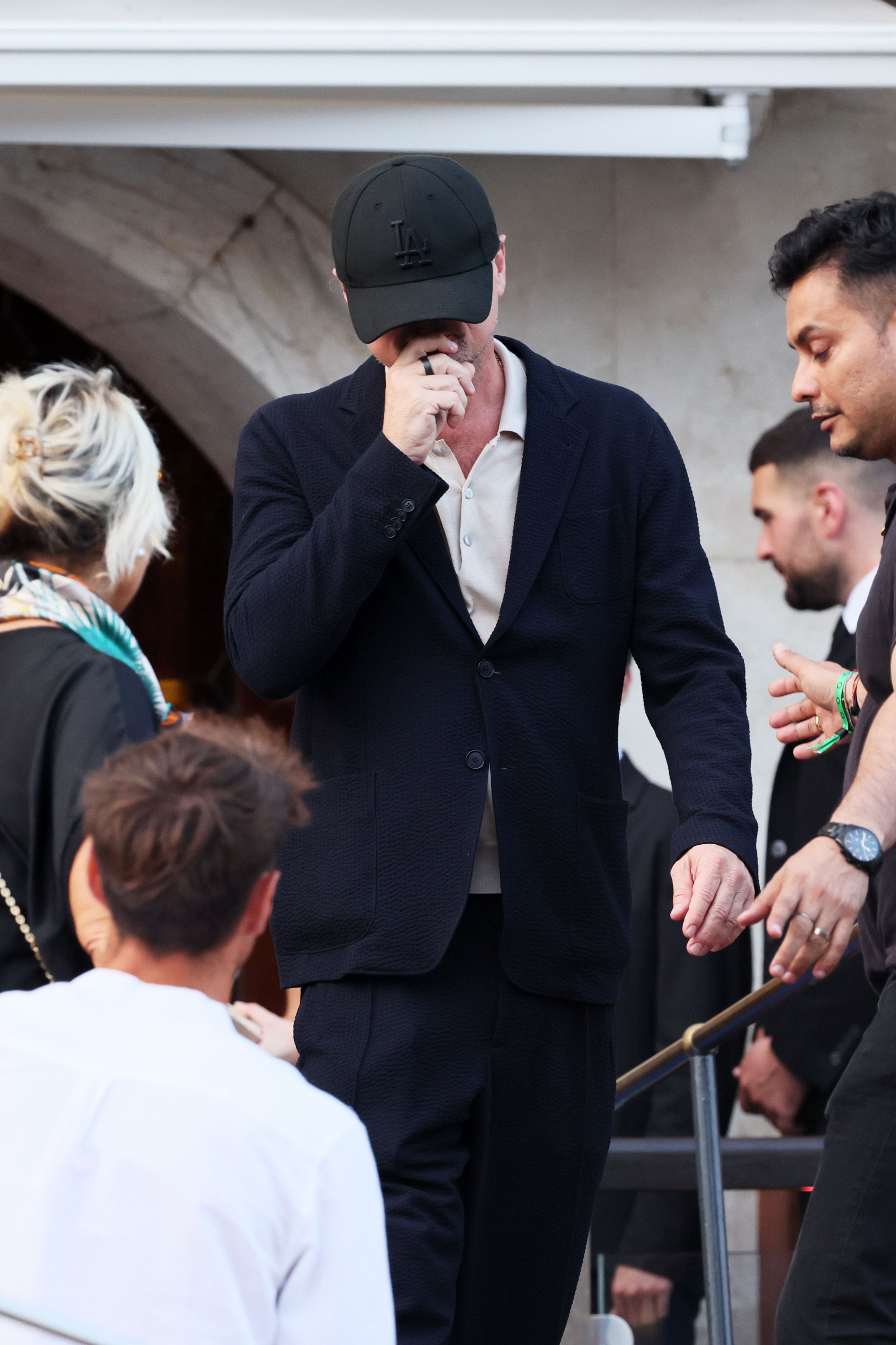Leonardo DiCaprio ahead of Jeff Bezos and Lauren Sánchez's wedding in Venice on June 26, 2026. | Source: Getty Images