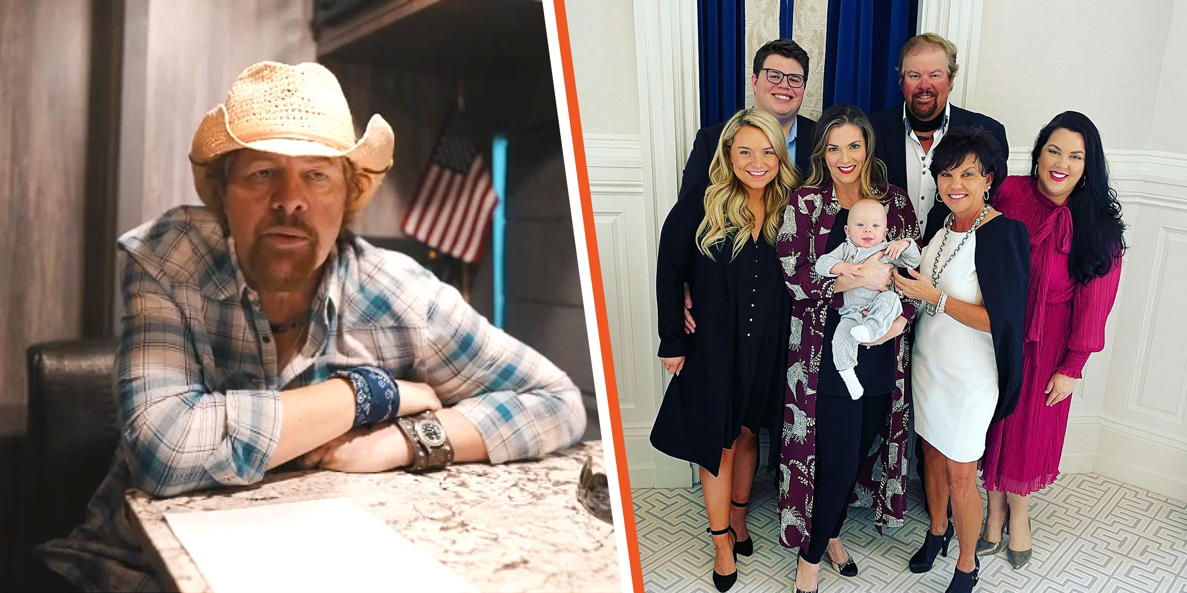 Singer Toby Keith | The actor with his family | Source: Instagram.com/stelenkcovel | Instagram.com/tobykeith