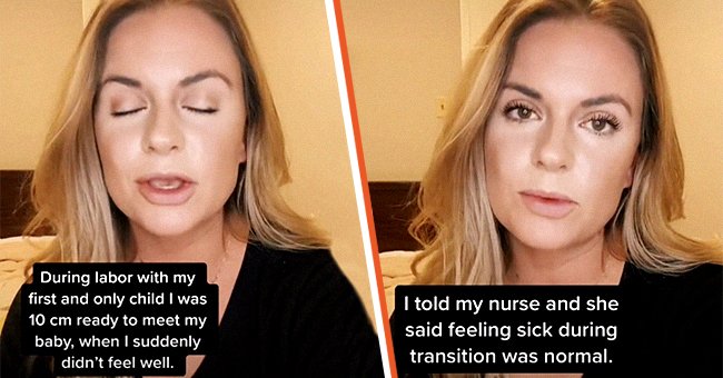 Kayleigh Summers shared she nearly died while giving birth to her baby. | Photo: tiktok.com/thebirthtrauma_mama