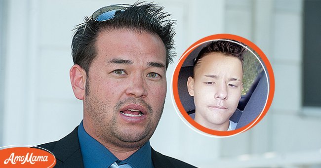 Jon Gosselin on June 27, 2012 in Teaneck, New Jersey [left]. Collin Gosselin, Jon and Kate Gosselin's son [right] | Photo: Getty Images - Twitter/TheUSSun