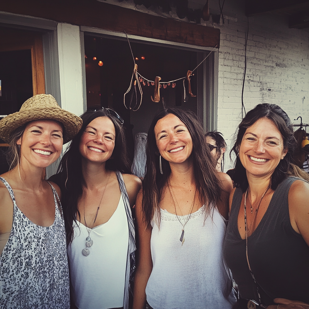 A group of women standing together | Source: Midjourney