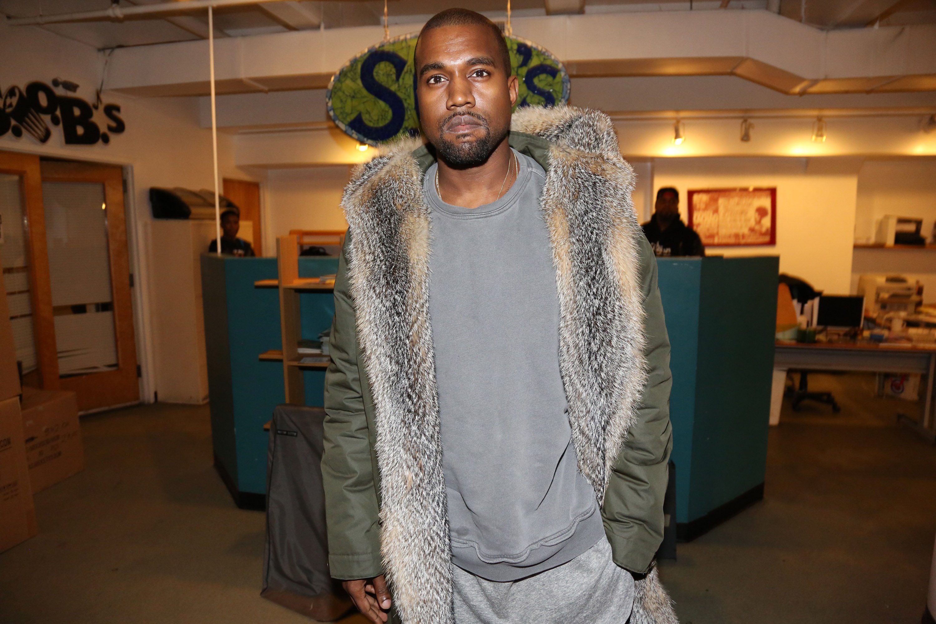 Kanye West attends SOB's on December 4, 2014, in New York. | Source: Getty Images