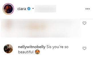 Fan commenting on Ciara’s Instagram photo. | Source: Instagram/ciara