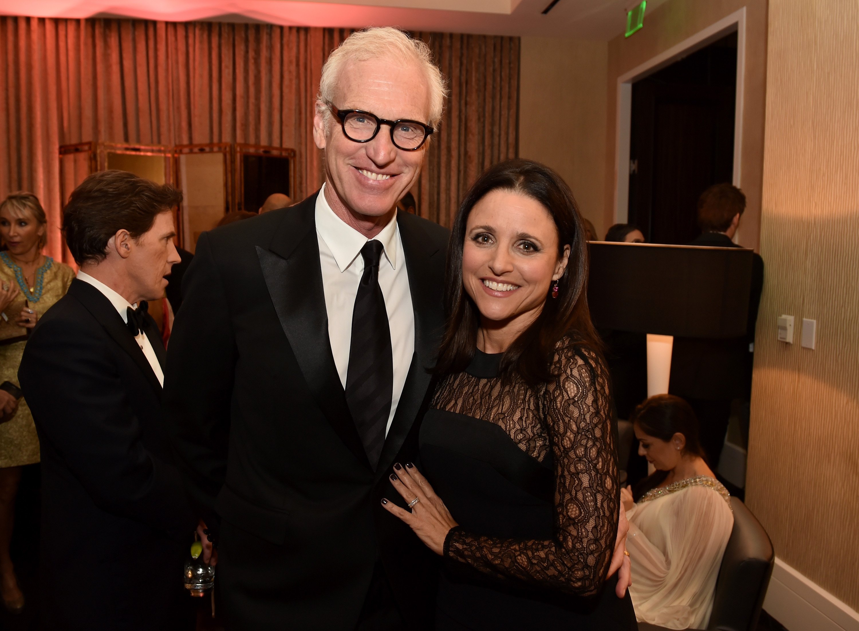 Brad Hall and Julia Louis-Dreyfus attend the BAFTA Los Angeles Jaguar Britannia Awards on October 30, 2014 in Beverly Hills, California | Photo: Getty Images