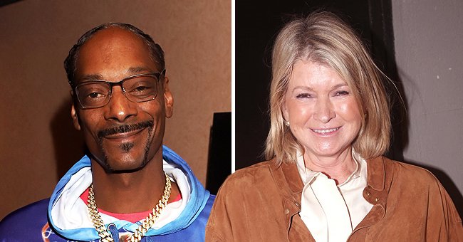 Snoop Dogg at the Los Angeles Influencer Special Screening of Sony Pictures' "Black and Blue," on October 17, 2019, in Hollywood, California, and Martha Stewart at the opening night of "Tina - The Tina Turner Musical" on November 7, 2019, in New York City | Photos: Arnold Turner and Bruce Glikas/FilmMagic/Getty Images
