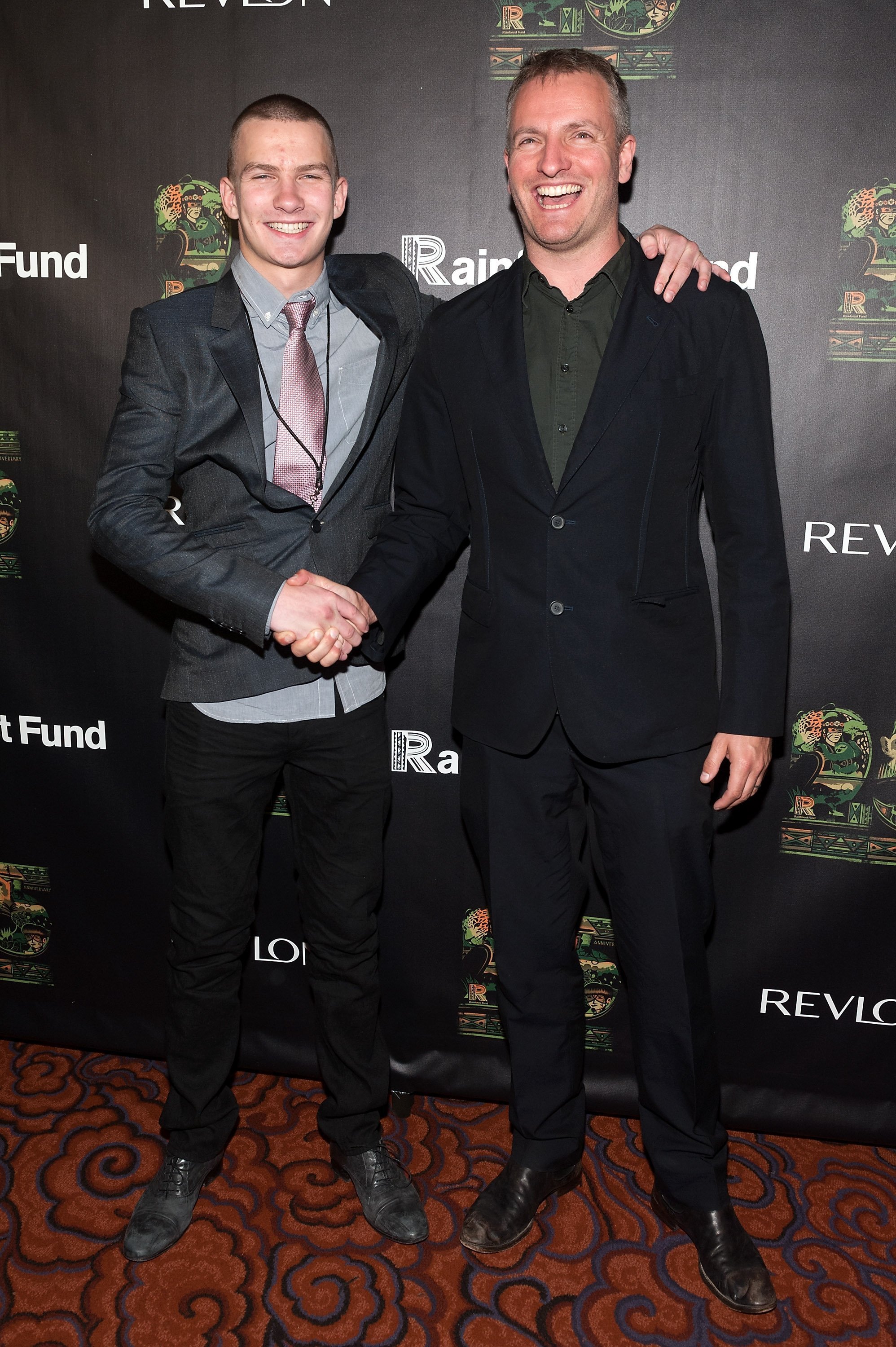 Giacomo Sumner (L) and Joe Sumner attend the after party for the 25th Anniversary concert for the Rainforest Fund on April 17, 2014. | Source: Getty Images