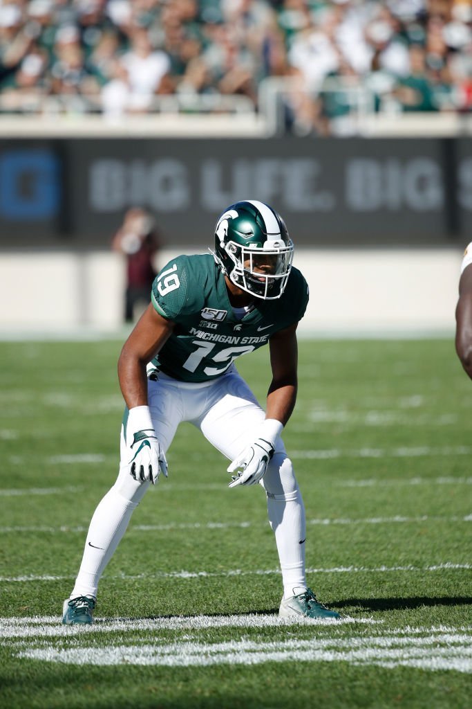 Josh Butler #19 of the Michigan State Spartans lines up on defense during a game against the Arizona State Sun Devils at Spartan Stadium | Photo: Getty Images