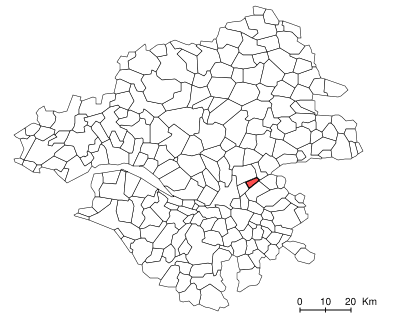 Carte de localisation de la commune de Thouaré-sur-Loire dans le département français de Loire-Atlantique. | Wikimedia Commons