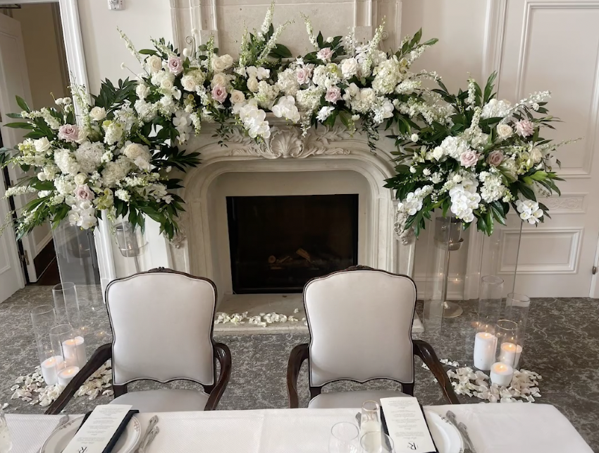 A view of a reception table at Victoria Schultz and Jon Runyan Jr.'s wedding, posted on July 9, 2024 | Source: Instagram/Xtraordinaryevents