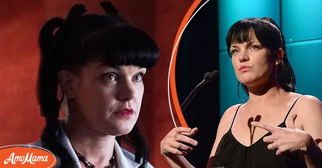 Pauley Perrette on October 31, 2016 filming "NCIS" [left] Perrette on June 25, 2013 in Beverly Hills, California [right] | Photo: Getty Images