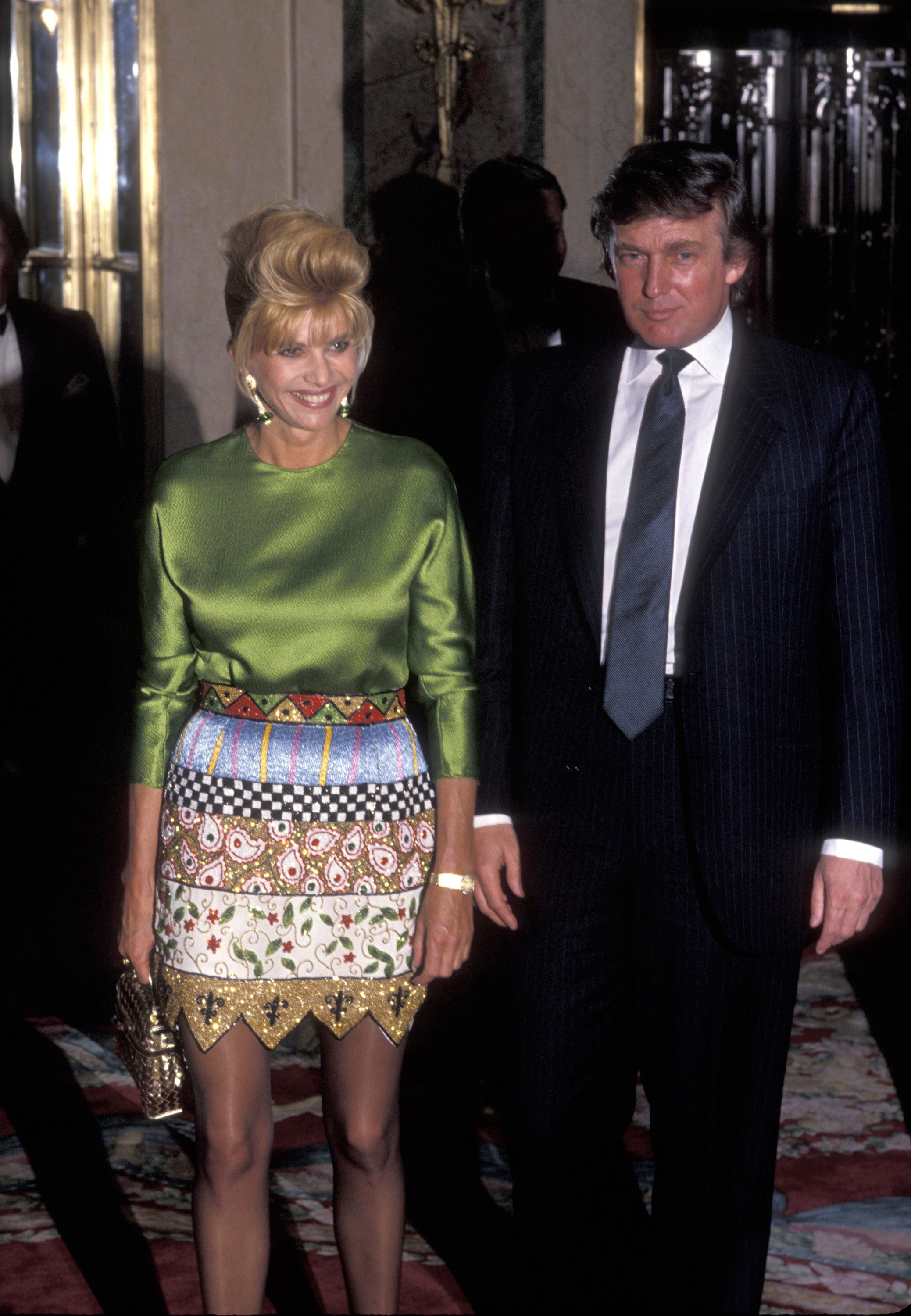 Businesswoman Ivana Trump and politician Donald Trump pictured at the Man of the Year Awards in 1991. | Source: Getty Images
