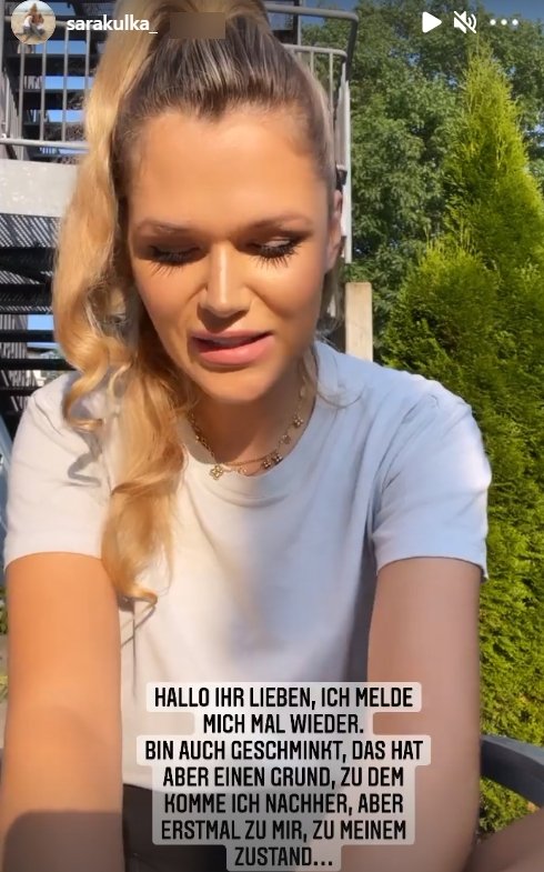 Screenshot der Instagram-Story von Sara Kulka | Quelle: Instagram/sarakulka_