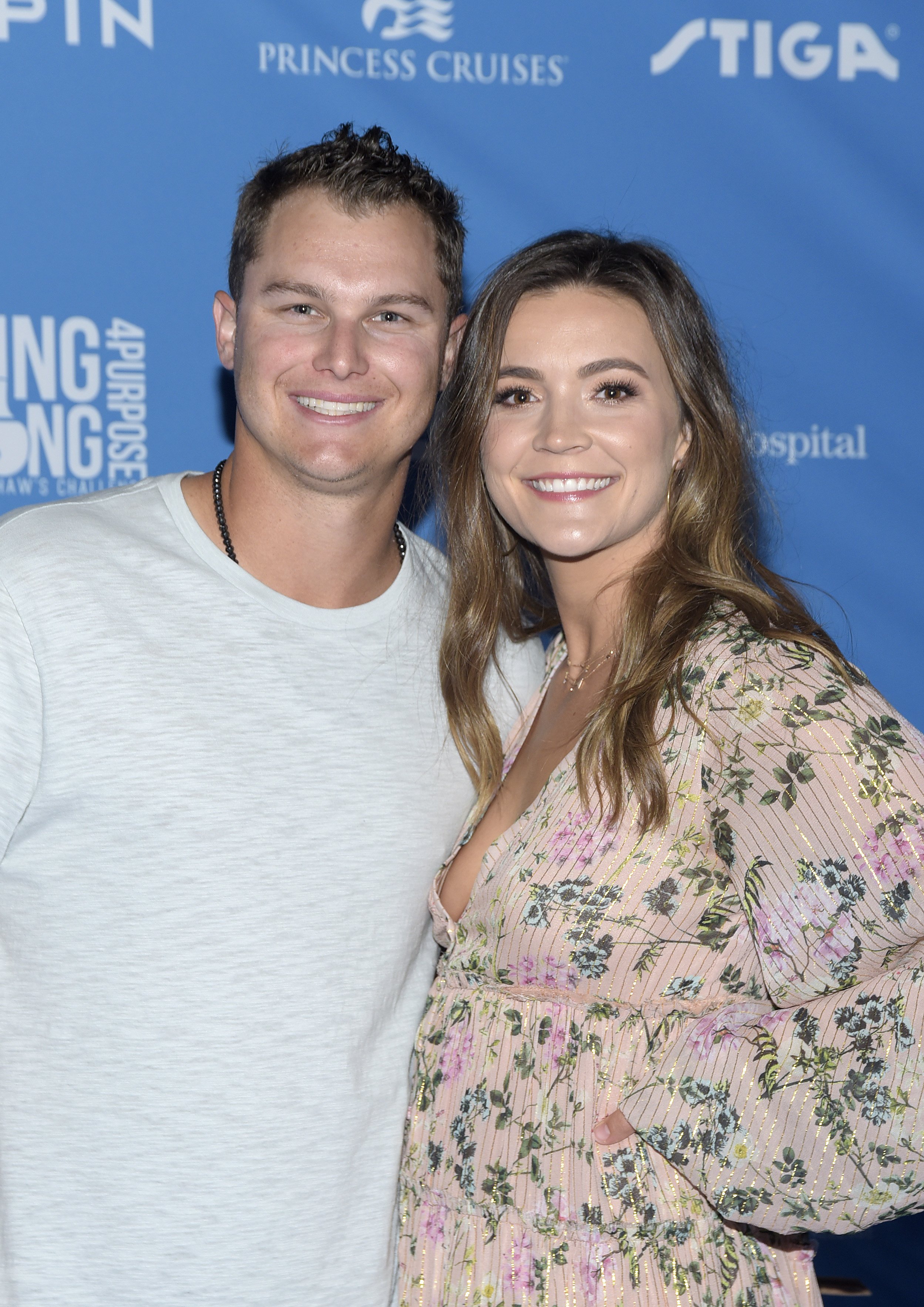 Joc Pederson and Kelsey Williams at the 7th annual Ping Pong 4 Purpose celebrity tournament fundraiser on August 8, 2019, in Los Angeles | Source: Getty Images