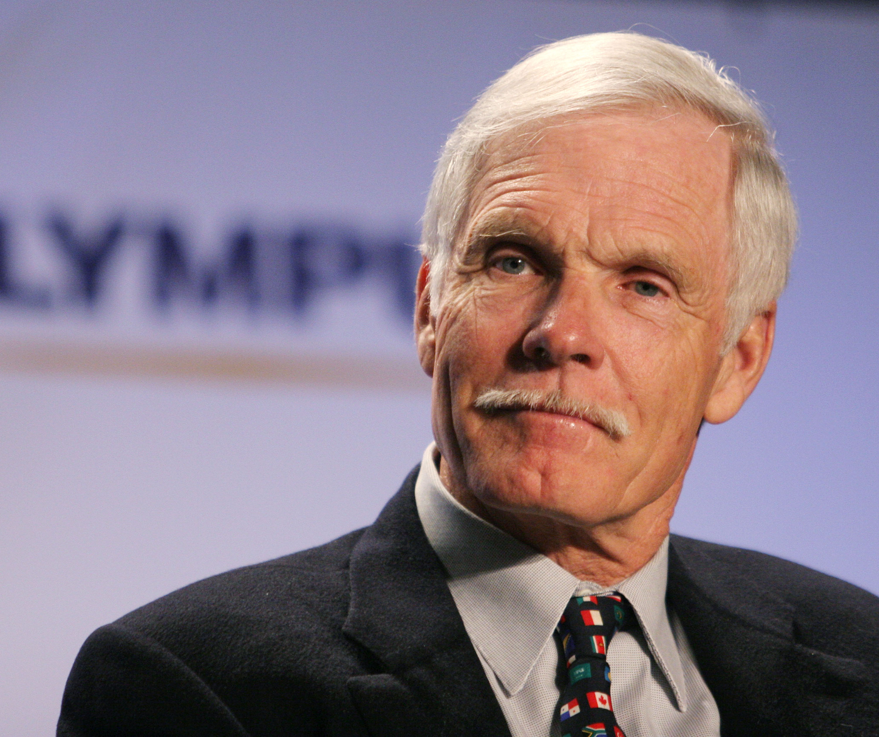 Ted Turner attends a live discussion of "They Made America" in New York City on October 7, 2004 | Source: Getty Images
