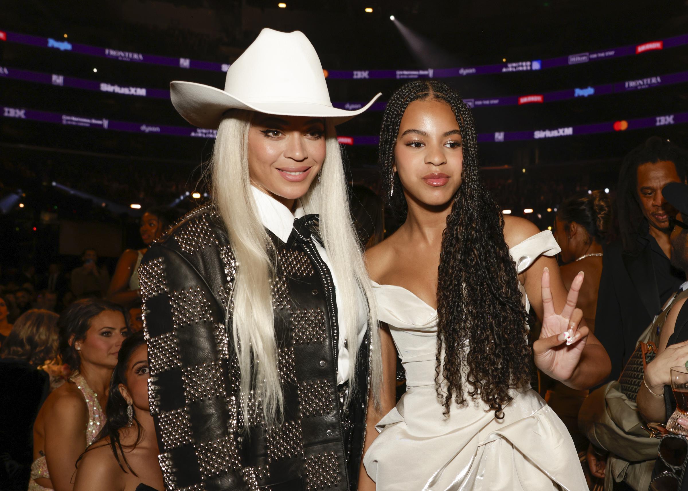 Beyoncé and Blue Ivy Carter at the 66th Annual Grammy Awards in Los Angeles, California, on February 4, 2024 | Source: Getty Images