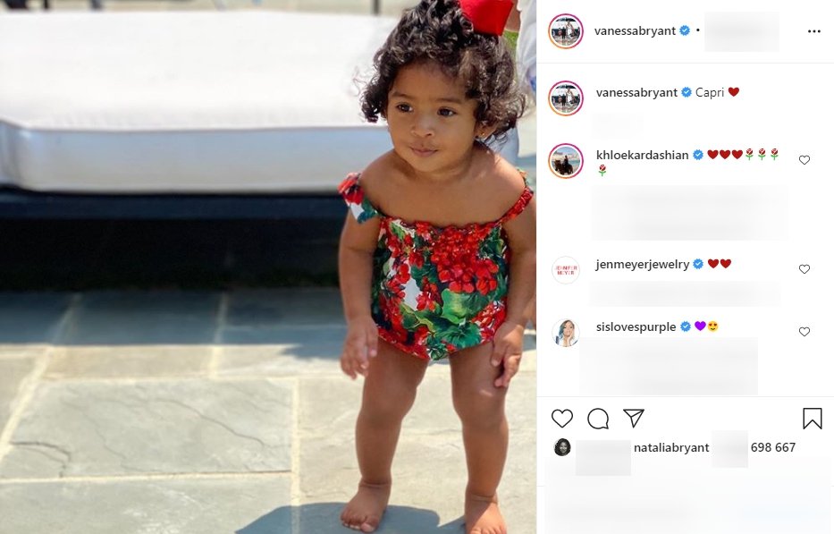 Vanessa and Kobe Bryant's daughter Capri "Koko Bean" turns 14 months old. | Source: Instagram/vanessabryant