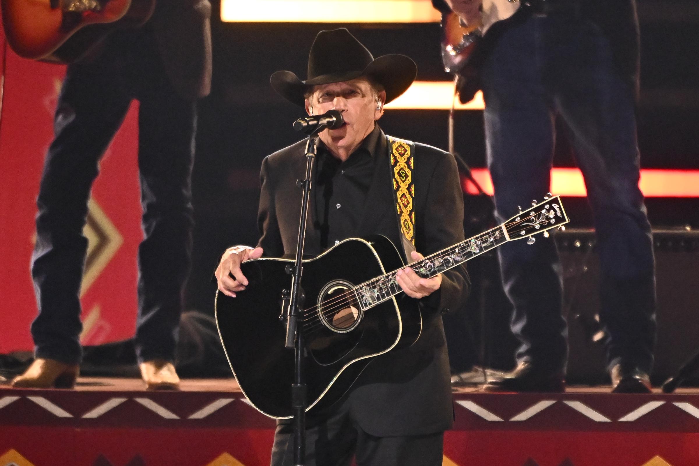 George Strait performs onstage during The 58th Annual CMA Awards at Bridgestone Arena on November 20, 2024, in Nashville, Tennessee. | Source: Getty Images