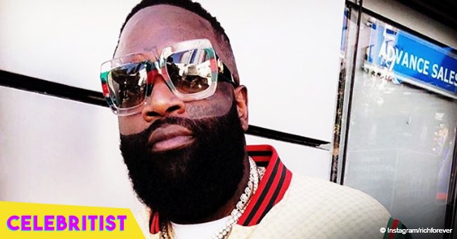 Rick Ross' baby daughter captures hearts in yellow outfit, flashing 2 tiny teeth in pic