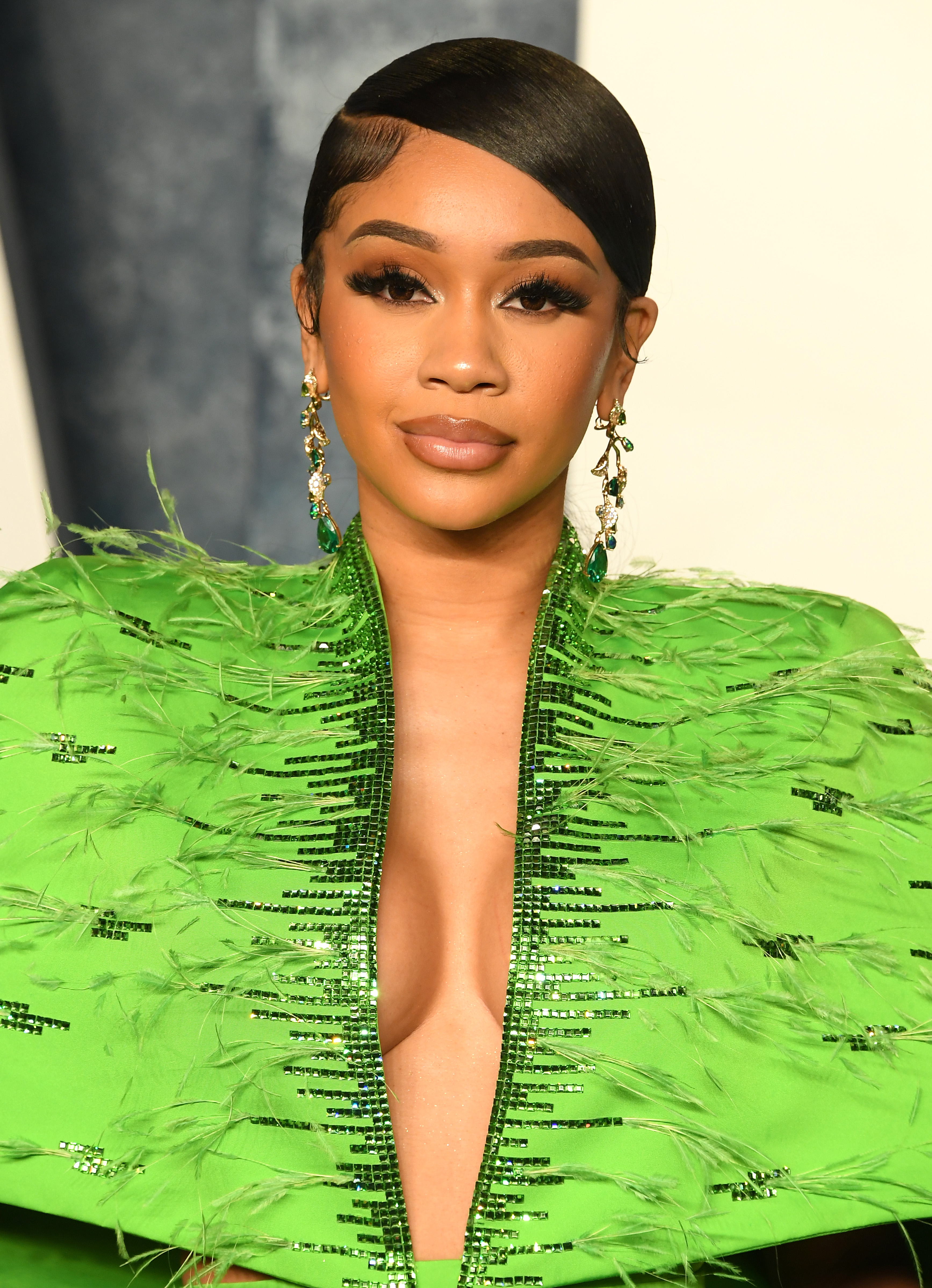 Saweetie at the Vanity Fair Oscar Party on March 12, 2023, in Beverly Hills, California. | Source: Getty Images