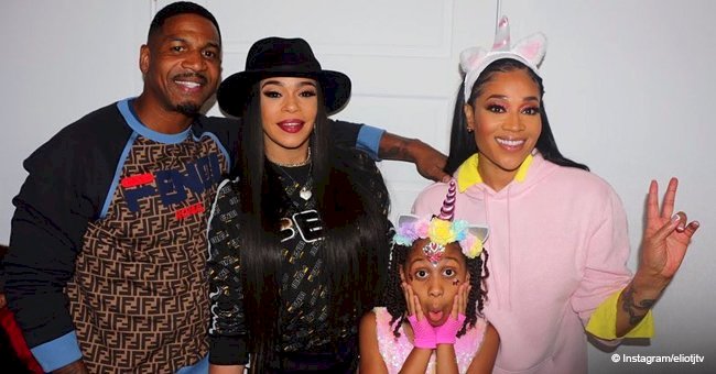 Stevie J & ex Mimi Faust celebrate their daughter's 9th birthday with his new wife Faith Evans