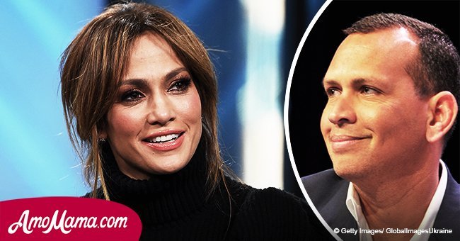 Jennifer Lopez, 48, shares an adorable photo of her fiance Alex Rodriguez in a bright suit