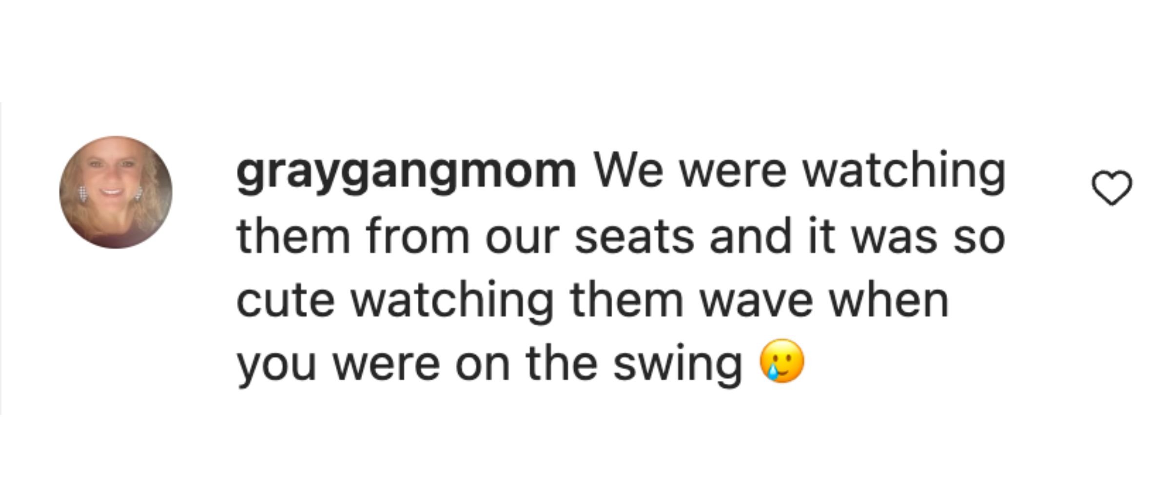 graygangmom on Carrie Underwood's Instagram, 17 October, 2022 | Source: instagram.com/carrieunderwood