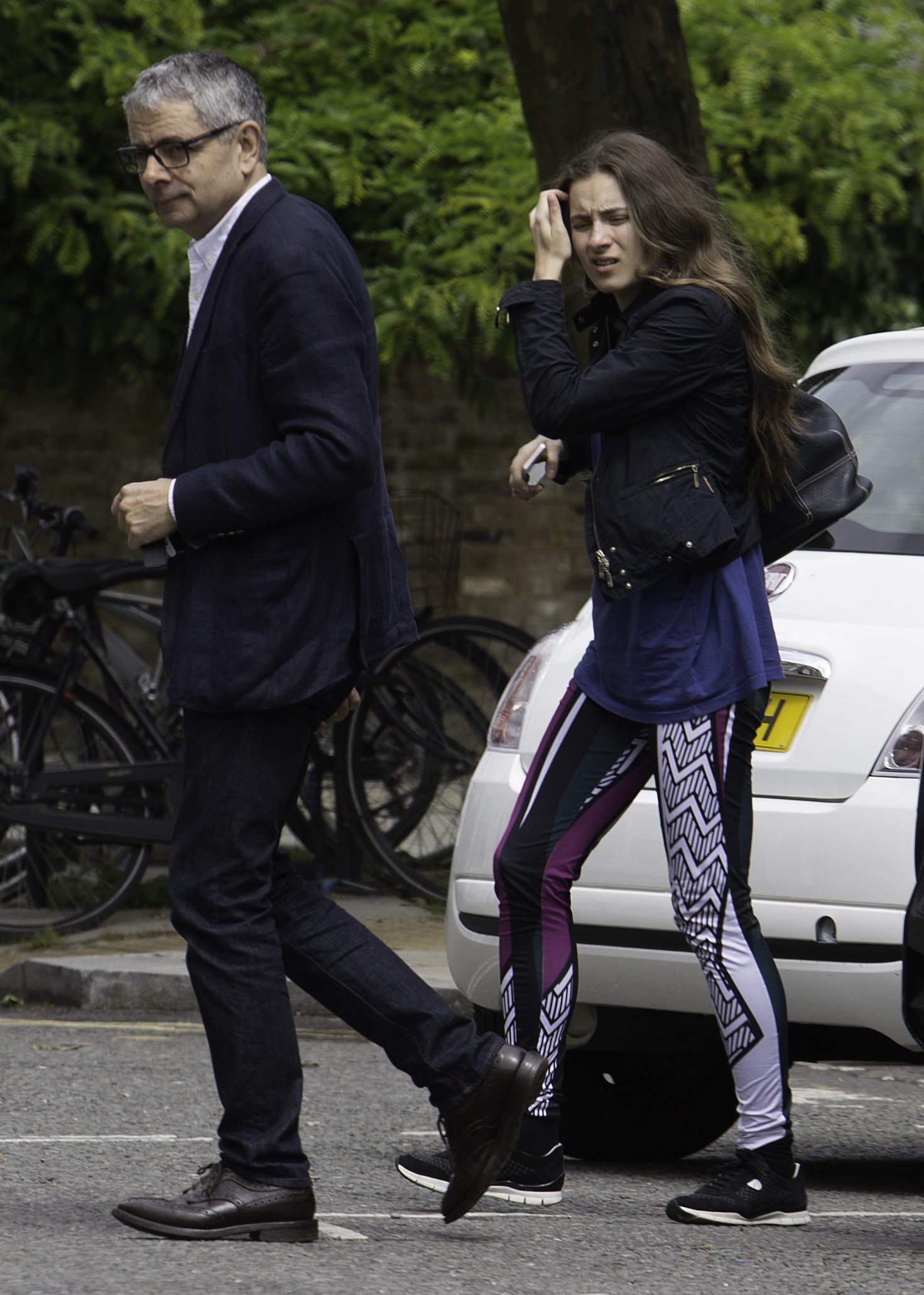 Lily Sastry is seen out with her father, Rowan Atkinson | Source: Getty Images