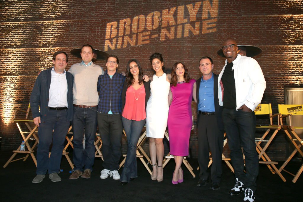 "Brooklyn Nine-Nine" cast and producers attend the "Brooklyn Nine-Nine" steak-out block party and special screening event held at the Universal Studios Backlot on May 22, 2014. | Photo: Getty Images