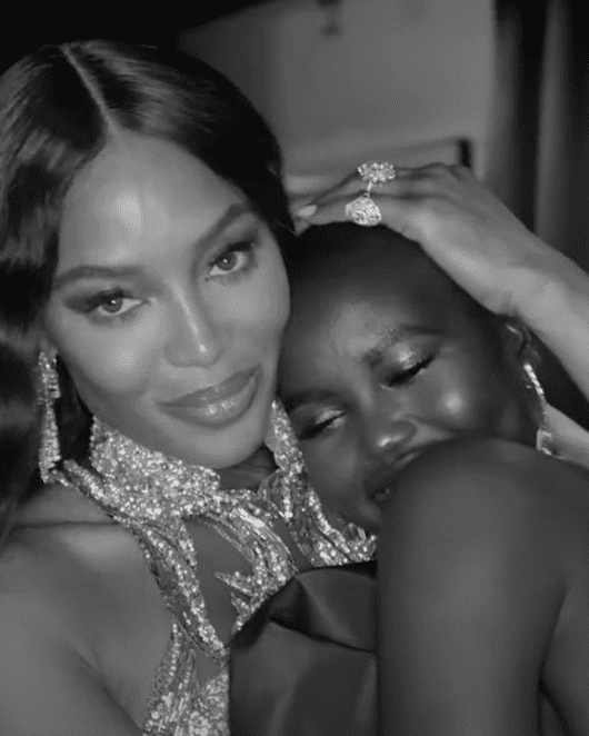 Models Naomi Campbell and Adut Akech attend the British Fashion Awards in 2019, when Akech was named model of the year. I Image: YouTube/ Fashion Channel.