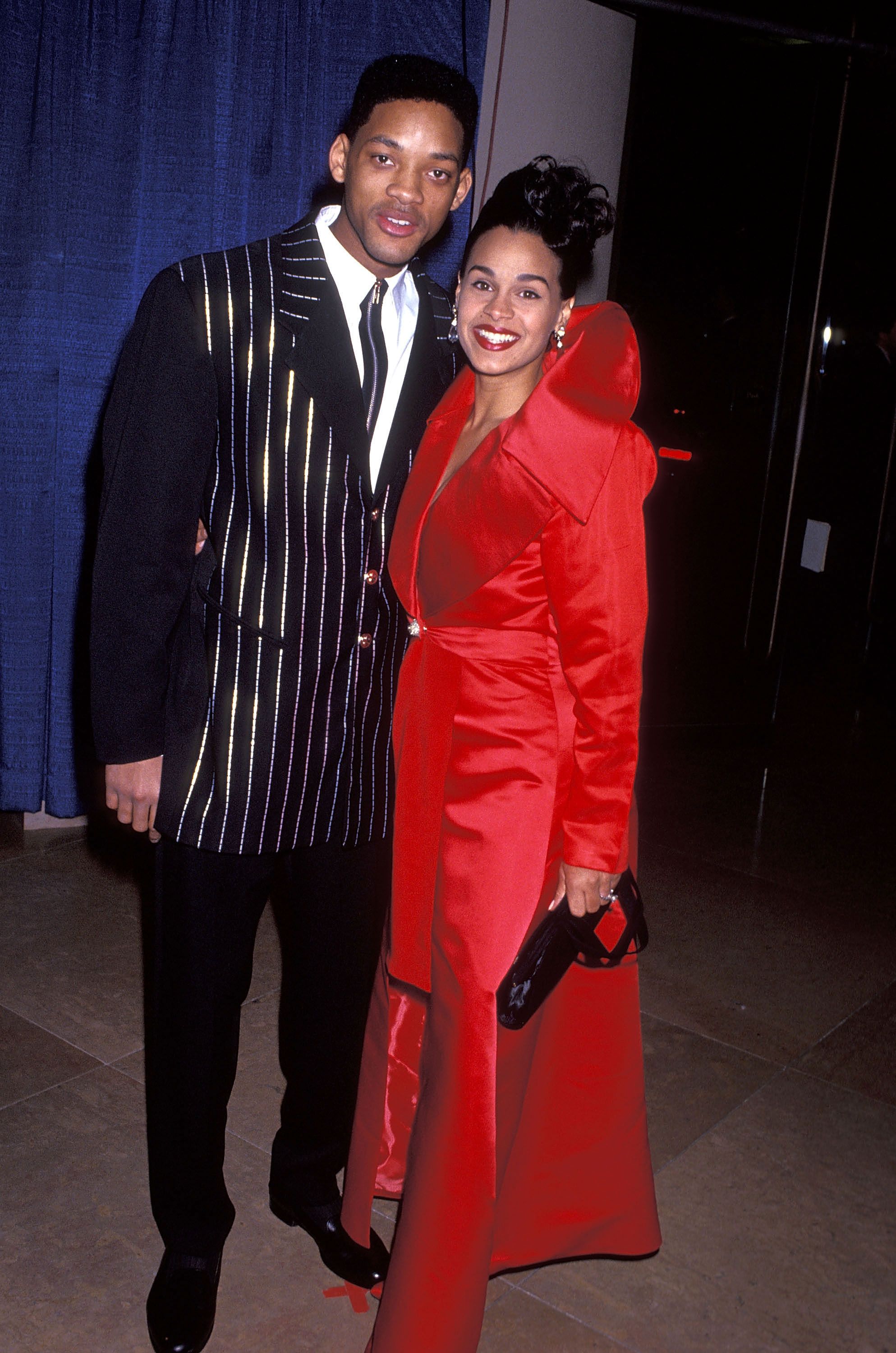Will Smith and wife Sheree Zampino attend the 50th Annual Golden Globe Awards on January 23, 1993 at Beverly Hilton Hotel in Beverly Hills, California. | Source: Getty Images