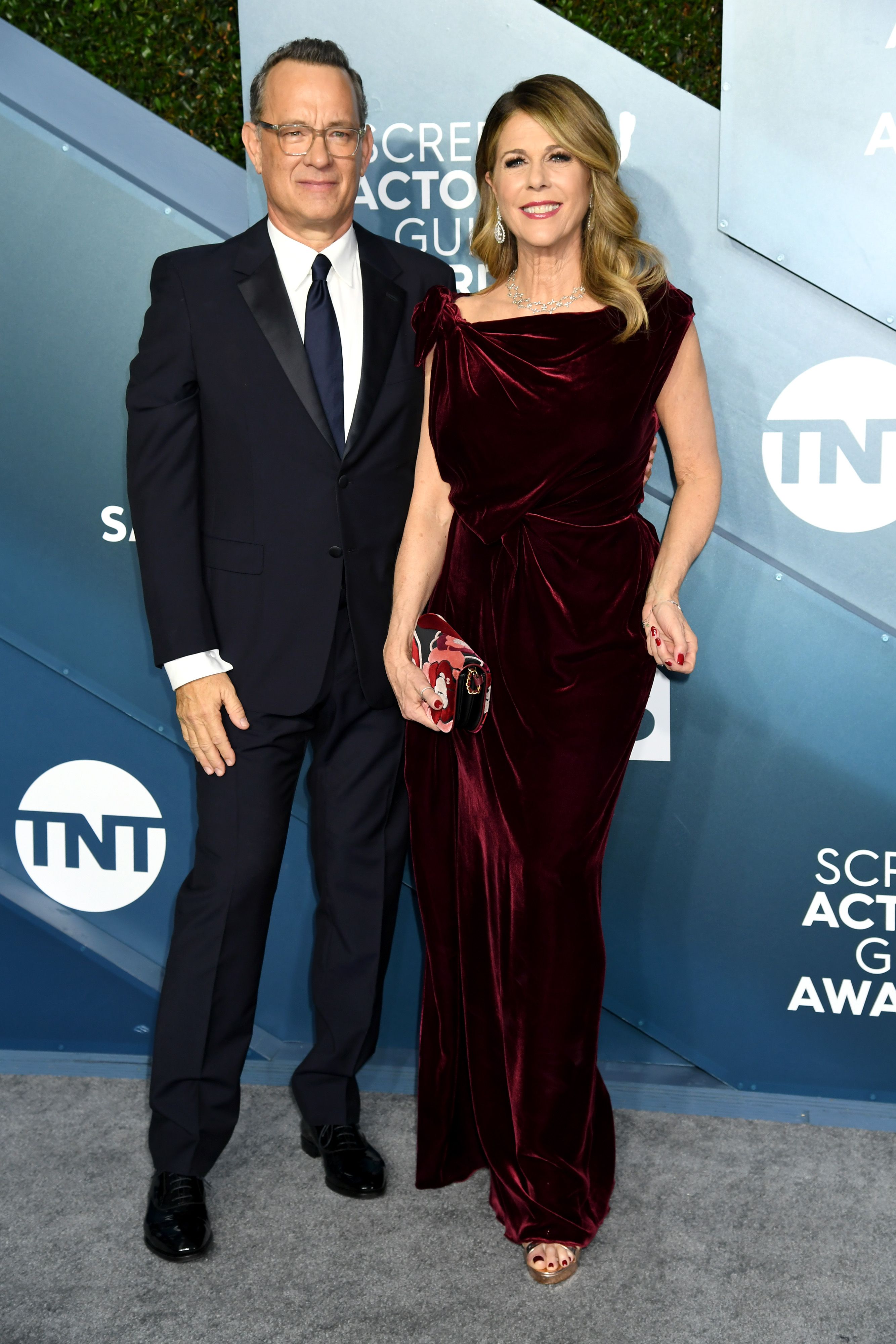 Tom Hanks and Rita Wilson during the 26th Annual Screen Actors Guild Awards at The Shrine Auditorium on January 19, 2020 in Los Angeles, California. | Source: Getty Images